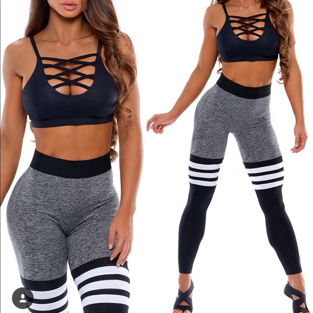 Bombshell Sportswear Mid Rise Thigh High Leggings